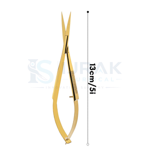 Gold Stainless Steel <b>Cuticle</b> <b>Scissors</b> Straight Blade Sharp Tip Custom Logo Right-Handed Manicure for Nail Art and Beauty Salon - Product Image 3