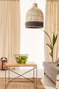 Lustre en rotin de bambou de qualité supérieure, lampe suspendue tissée pour projets de villas et d'hôtels - Product Image 5