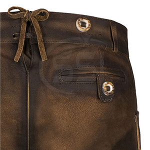 Shorts en cuir Lederhosen pour homme de qualité supérieure, style bavarois traditionnel, uni, décontracté, écologique, avec un design rustique classique - Product Image 5