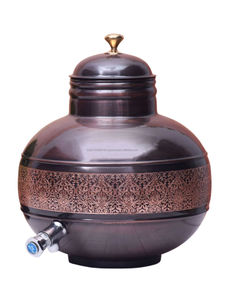 Distributeur d'eau en cuivre classique au design luxueux, finition brillante, réservoir 100% cuivre pur, personnalisé, unique, grande capacité, portable - Product Image 6