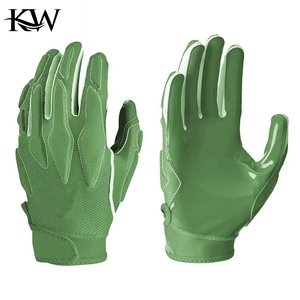 Gants de football américain en gros à prix réduit, nouvelle collection, design uni, antidérapants, imperméables, doigts entiers, qualité supérieure - Product Image 1