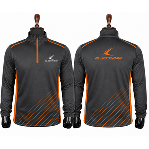 Wholesale Custom Logo Front Quarter-Zip Hooded Sport <b>Jacket</b> <b>Lightweight</b> - Product Image 4