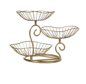 Modern Style <b>Fruit</b> <b>Storage</b> Decorative Rose Gold Polished Basket Fruits <b>Storage</b> Custom Made Basket Multipurpose Usage - Product Image 6