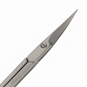 Tijeras para Cutículas de 3.5 Pulgadas con Punta Curva en Forma de Flecha, Anillo Grande, Acero Inoxidable, Herramienta Profesional para Manicura - Product Image 3