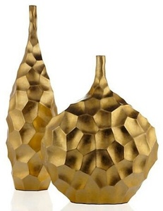 Vase à fleurs décoratif en métal de luxe contemporain pour la décoration du salon, style moderne, mobilier design, galeries de vases à fleurs - Product Image 4