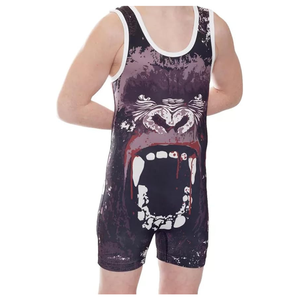 Wholesale Custom High Quality Private Label Powerlifting Wrestling <b>Singlet</b> Adults GYM <b>Weightlifting</b> Sport Set Printed Techniques - Product Image 6