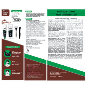 Nisha Coloration de cheveux longue durée sans ammoniaque sans paraben Brun naturel Application rapide de 10 minutes avec couverture grise sans tache - Product Image 4