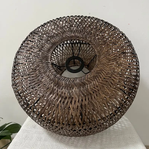 Handwoven Black Bamboo Pendant Light for Home <b>Decoration</b> Restaurants Hotels and Modern Interior <b>Lighting</b> - Product Image 5