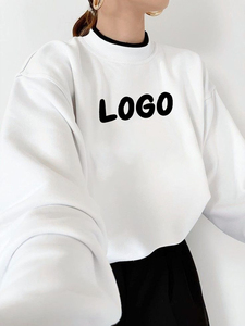 เสื้อฮู้ดดี้พิมพ์ลายตัวอักษร คอกลม แขนยาวทรงหลวม ไหล่ตก ผ้าฟลีซบุซับใน สำหรับผู้ชาย ใส่ได้ในฤดูใบไม้ร่วง - Product Image 2