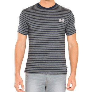 Camisetas de Verano para Hombre con Textura Suave y Acabado Liso, Diseñadas para un Uso Diario Cómodo, con Diseño a Rayas y Logotipo Personalizado para 2026 - Product Image 5