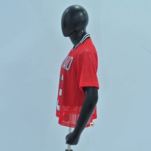 Camisetas de malla de alta calidad de los Berkeley Red Bears para hombre, de manga corta, cuello redondo, transpirables, informales, OEM, de corte regular, con diseño animal estampado. - Product Image 3