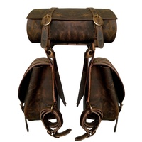 Sacoche de selle universelle en cuir, ensemble de bagages pour moto, sac de voyage étanche pour motocross