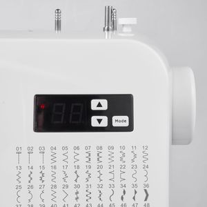Macchina da Cucire Elettrica Computerizzata con Telaio in Metallo Resistente, 60 Applicazioni di Punti, Schermo LED, Pedale e Luce LED - Product Image 3