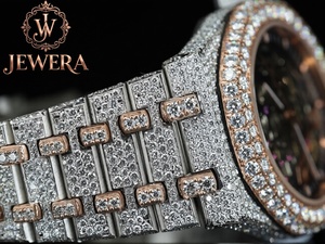 Mossinate Luxury Stainless Steel Silver <b>Watch</b> Genuine Diamonds Water-Resistant and Stylish Timepiece for <b>Active</b> Lifestyles - Product Image 4
