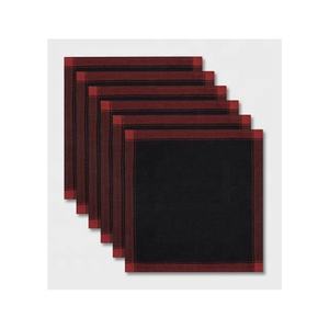 Ensembles de cocktails 100% coton personnalisés brodés à la main serviettes de table teintées pour mariages et fêtes - Product Image 6