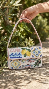 Bolso de Hombro Artesanal de Lujo, Moderno, Premium, Resistente, Profesional, Portátil, Ecológico, Seguro, con Cuentas, Estilo Mediterráneo - Product Image 6