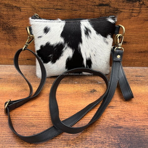 Best Seller Hair on Cowhide Leather Small Crossbody Bag With Western Wristlet Women Purse Genuine Leather Custom Luxury Handbags - Product Image 2
