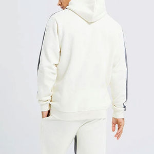 Ensemble de survêtement décontracté pour homme, deux pièces, respirant, léger, à capuche, blanc, pour l'hiver - Product Image 5