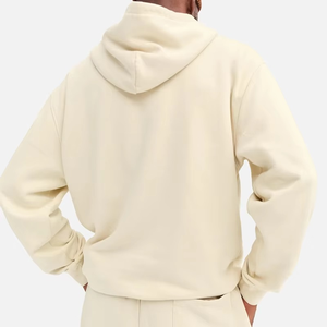 Men Fleece Solid Color Oversized Hooded <b>Pocket</b> Sweatshirt 220 GSM High Quality Custom Hoodie Pullover Sweatshirt Blank - Product Image 3