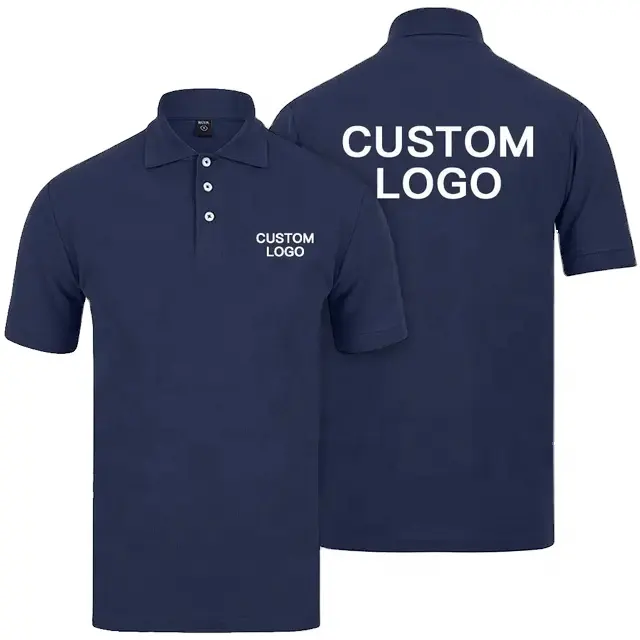 Polo de poliéster de secado rápido para hombre con logotipo personalizado, Polo de golf transpirable de ajuste seco de alta calidad marca Y2AS INDUSTRY