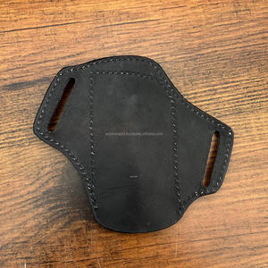 Funda de cuchillo plegable de cuero genuino a cuadros, funda portátil para cinturón, funda para cuchillo, cuchillo de cintura, bolsa de bolsillo, organizador EDC - Product Image 6