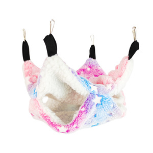 Cálido escondite túnel hamaca hámster jaula Invierno Polar cama para dormir animales pequeños conejillo de indias azúcar planeador erizo felpa corte - Product Image 4