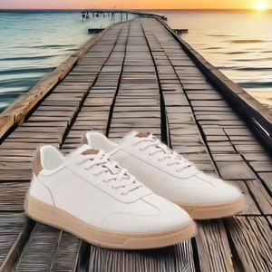 Wypex รองเท้าวิ่งลำลองระบายอากาศสุดหรู, รองเท้าวิ่งแบบผูกเชือกทำจากหนังตาข่ายยางกันลื่น - Product Image 1