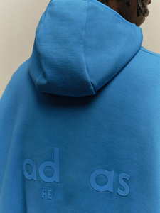 Sweat-shirt à capuche surdimensionné en molleton épais 350 GSM avec logo personnalisé, épaules tombantes, pour homme - Product Image 6