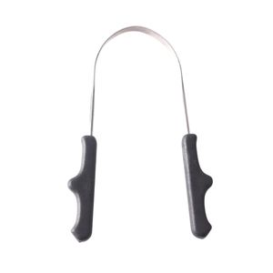 Raspador de Lengua con Mango de Silicona Negra, Acero Inoxidable en Forma de U, Agarre Ergonómico Antideslizante, Eliminador de Bacterias Orales y Mal Aliento para Adultos - Product Image 4