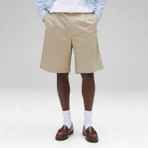 Shorts chino pour homme, taille élastique, coton respirant, shorts décontractés d'été avec poches, couleur unie, légers, respirants, personnalisables - Product Image 4