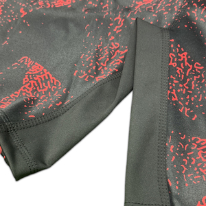 Shorts de combat MMA pour hommes, imprimés noir et rouge, séchage rapide, polyester, coupe classique, vêtements d'arts martiaux pour adultes, pantalon court - Product Image 4