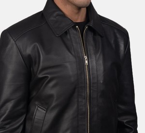 Veste d'hiver unisexe en cuir de vachette véritable de haute qualité OEM ODM, personnalisation frontale, vente en gros disponible, toutes tailles - Product Image 3