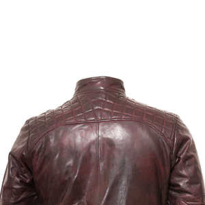 แจ็คเก็ตหนังผู้ชายทรงสลิมฟิต ดีไซน์ OEM คุณภาพสูง ระบายอากาศ กันน้ำ กันลม สำหรับฤดูหนาว กำลังเป็นที่นิยมอย่างมาก - Product Image 6
