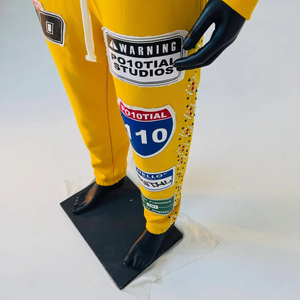 Chándal con Capucha de Forro Polar Lavado al Ácido, Bordado Personalizado, Transpirable, con Pedrería Multicolor, 100% Algodón, para Invierno, Venta al por Mayor - Product Image 5