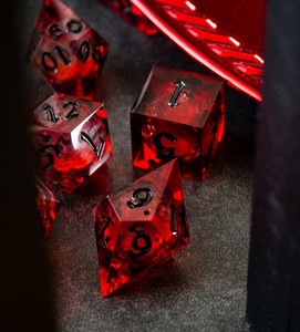 Juego de Dados de Resina Multicolor, Poliédricos, con Números, Hechos a Mano, Diseño Personalizado para Juegos de Mesa - Product Image 5