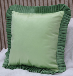Soft Premium Velvet Ruffle Cushion Cover Decorative <b>Pillow</b> Case Modern Sofa Bed <b>Decor</b> Wholesale Supplier Hot Selling Cushion - Product Image 6