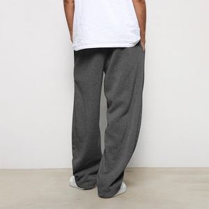 Wholesale Loose Fit Baggy Jogger Pants Mid Waist Drawstring Closure <b>Winter</b> Gray Casual <b>Trouser</b> For Men's - Product Image 5
