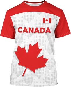 Canada National Team Soccer Jersey <b>Red</b> White Maple Leaf Polyester T-Shirt With Flag Patches Sports Design - Product Image 1