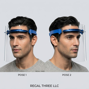 Protection faciale professionnelle intégrale transparente pour hommes – Écran de protection oculaire et facial - Product Image 4
