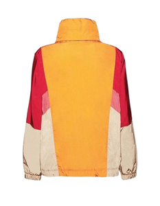 Custom Logo <b>Women</b> Colorblock Windbreaker <b>Jacket</b> Retro <b>Lightweight</b> Patchwork Stand Collar Zipper Casual Activewear Coat - Product Image 2