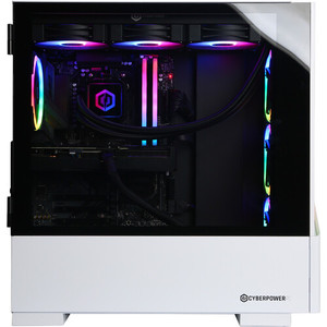 Computadora de Escritorio CyberPowerPC Gamer Sup-Liquid Cool Nueva y Original con AMD 7 7800X3D de 12 Núcleos, 16GB GDDR5, SSD+HDD, Enchufe Estadounidense - Product Image 3