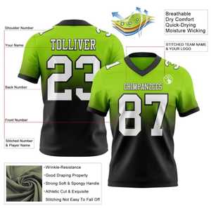 Camiseta de Fútbol Americano para Hombre, Número 17, Cuello en V, Manga Corta, Transpirable, Poliéster, Diseño Personalizado con Número de Equipo, Directo de Pakistán 2026 - Product Image 5