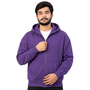 Sudaderas personalizadas de felpa para hombre, con logotipo bordado, directamente de fábrica, para marcas estadounidenses. - Product Image 5