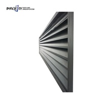 Pare-soleil en aluminium Pare-soleil architectural pour fenêtre Pare-soleil pour mur et porte Persienne pour façade de bâtiment