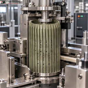 Industrial <b>Ribbed</b> Feed <b>Drum</b> for Cigarette Making Machine | Precision Grooved Metal Cylinder for Tobacco Machinery Equipment Part - Product Image 4