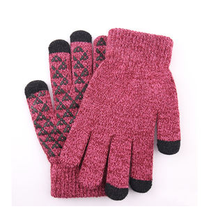 Custom Men's Soft Knitted Acrylic Sport <b>Gloves</b> <b>Warm</b> Outdoor Use for Screen Capability Autumn Spring Winter Daily Cycling Logo - Product Image 4