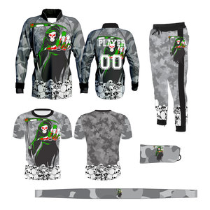 Conjunto de Uniforme Deportivo de Paintball Personalizado con Logotipo, Nombre y Número, Jersey de Manga Larga, Pantalones, Camiseta y Cinta para la Cabeza - Product Image 3