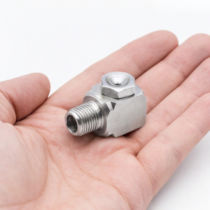 Buse supérieure hexagonale à filetage mâle, pièce usinée CNC sur mesure en acier inoxydable - Product Image 2