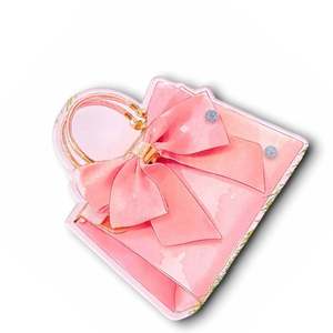Pochette avec nœud en acrylique personnalisable, durable, avec impression de logo, pour instruments de beauté, motif mignon - Product Image 4