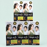 Teinture capillaire Yuhan Magic Eco Gray Hair Cover pour la coloration des cheveux à domicile, teinture pour couvrir les cheveux gris